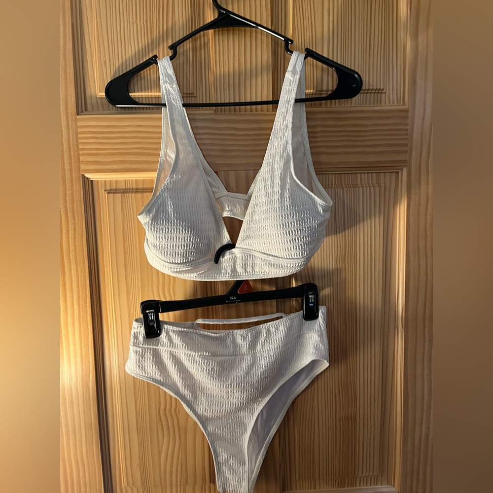 SHEIN white bikini, two piece  thing suite, white bikini